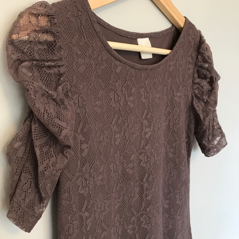 Dusty Lavender Lace Top from France